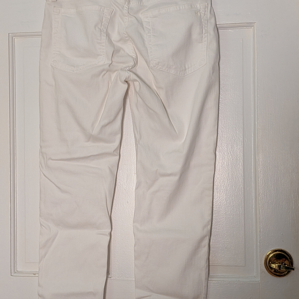 Rag & Bone Dre Slim Boyfriend Jeans Optic White Stretch Denim Size 27 - Picture 4 of 7